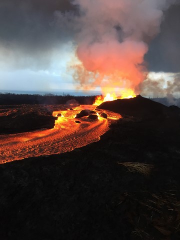 Kilauea Volcano Lava Eruption